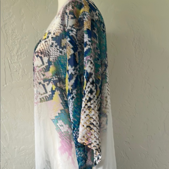 Multicolor Snake Print Tunic Dress - Picture 5 of 6